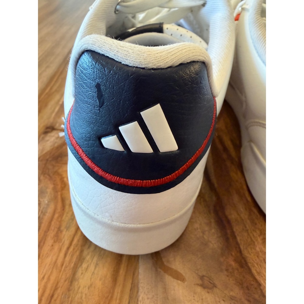 Adidas S2G SL Spikeless Golf Shoes White Navy Red IE2157 Mens 10.5 - Picture 7 of 12